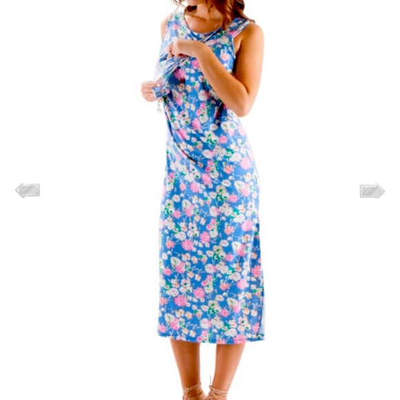 Queen Bee Maternity Nursing Maxi Dress - Picture 4 of 13